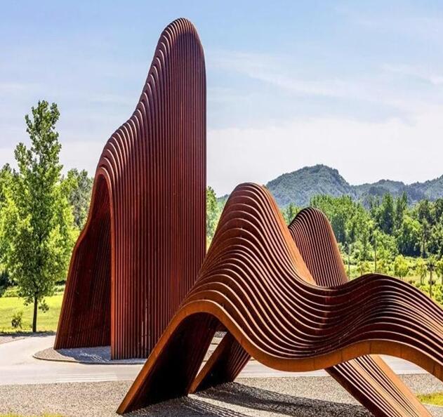 宜城锈钢板造型